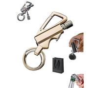 Lifelightern Lighter, 2026 New 3-in-1 Permanent Match Infinity Lighter with Multitool Keychain Bottle Opener,Waterproof Reusable Matchstick - Match Strike Anywhere, for Outdoor (Gold)