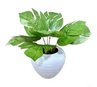 Lifelike 7-Fork Artificial Snake Plant, Bendable Sansevieria with Detailed Veins, Long-Lasting Faux Leaves for Home Decor and Wedding Props, 36cm(N)