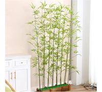 Lifelike Artificial Bamboo Tree - Indoor & Outdoor Greenery Decoration for Home, Office, and Garden(80cm Base-14 Pole 1.2mH)