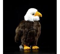 Lifelike Bald Eagle Plush Toy Soft Realistic Birds of Prey Eagles Stuffed Animal Toy For Kids Birthday Gift 26cm Bald Eagle