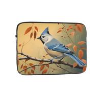 Lifelike Blue Tit 15 inch Prints Laptop Case - Slim and Portable, Suitable for Office Travel and Commute