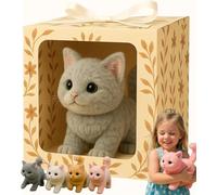 Lifelike Cat Toy - Brings endless joy and warmth, moves like a real cat, walks, meows, and wags its tail.