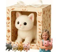 Lifelike Cat Toy - Brings endless joy and warmth, moves like a real cat, walks, meows, and wags its tail.