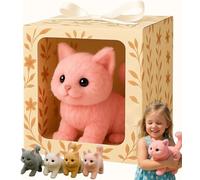 Lifelike Cat Toy - Brings endless joy and warmth, moves like a real cat, walks, meows, and wags its tail.