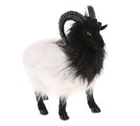 Lifelike Cute Goat Statue Indoor Outdoor Garden Ornament Prop Model Figure