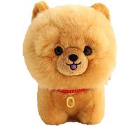 Lifelike dog Stuffed Animal, Realistic Corgi Dog Plush Toy Soft and Huggable Stuffed Puppy Kids Gift Home Decor for Dog Lovers(Chow Chow)