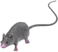 Lifelike Fake Mouse Realistic Mice, Spooky Rat, Halloween Prank, Rubber Rat with Long Tail, Creepy April Fool's Day Decorations (Grey)