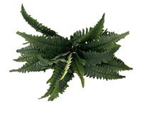 Lifelike Fern 28 Branches Ferns Large For Planters & Home Outdoor Indoor Wooden Roses (Green, 28X4CM)