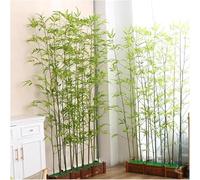 Lifelike Green Bamboo Artificial Tree for Indoor & Outdoor Decoration - 1m to 2m Tall(100cm Base-18 Pole 1mH)