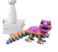 Lifelike Lizard Desk Ornament - 3D Printed Reptile Animal Sculpture Figure Detailed Stress Relief Toy | Decorative Play Object for Boys and Girls, Bedroom