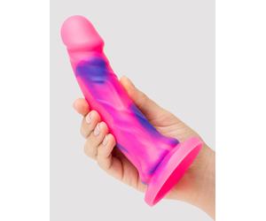 Lifelike Lover Luxe Realistic Multicoloured Silicone Dildo 7 Inch - Pink Pink
