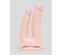 Lifelike Lover Ultra Realistic Double Penetrator Suction Cup Dildo 6 Inch - Flesh Pink Flesh Pink
