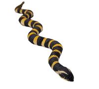 Lifelike Plush Snake Stuffed Animal Children's Soft Cuddly Plush Toy 59Inch Giant Fake Fluffy Snake Present Recycled Simulation Python Doll Pet Two-Toned Scary Snake Figure Model Halloween Prank Prop