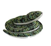 Lifelike Plush Snake Stuffed Animal Kids Soft Cuddly Plush Toy 118 Inch Giant Fake Fluffy Snake Present Recycled Simulation Python Doll Pet Two-Toned Scary Snake Figure Model Halloween Prank Prop