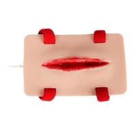 Lifelike Silicone Trauma Wound Simulator - Wearable Tourniquet & Bleeding Control Practice Model for Realistic Wound Packing And Suturing Exercises,Clear