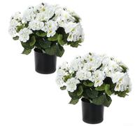 Lifelike Silk Crabapple Flower Bouquet with Flocking Craft for Weddings, Holidays, Home Decoration, and Office Display Purposes (White)