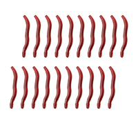 Lifelike Worm Fishing Lures 4cm 150pcs Red Silicone Soft Baits