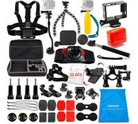 LifeLimit® Accessories Kit for Gopro 4 session ,Gopro Hero 3+,gopro Hero 3,gopro Hero 2 and Gopro Hero HD Cameras Outdoor Sports Kit Parachuting Swimming Rowing Surfing Skiing Climbing Running Bike Riding Camping Diving Outing Any Other Outdoor Sports, ,Octopus Tripod ,Suction cup ,helmet mout ,Floaty bobber with strap and screw ,360-degree Rotation Clip & Screw . ,Extendable Handheld Monopod Pole ,Bicycle Handlebar / Seatpost Clamp with Three-way Adjustable Pivot Arm ,4x Flat & 4x Curved Mounts with adhesive pads ,Mount for chest harness ,Headstrap Mount , LifeLimite large size pouch ,360-degree Rotation, New Wrist Mount ,Black Tripod Mount Adapter ,Gopro Surface J-Hook ,Tripod Stand ,long thumbscrew ,Frame Mount Housing(HERO4 / HERO 3 / HERO3+ cameras only),Protective Lens + Covers (HERO3/HERO3+ Only)