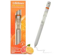 Lifelines Citrus Grove Aroma Pen - Black Plastic Ballpoint Pen with Essential Oil Blends - Aromatherapy Diffuser & Sensory Immersion