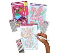 Lifelines FlowArt Activity Pads, 3-Pack, Dot-by-Letter Coloring Books