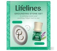Lifelines Scent-Infused Grounding Stone & Oil Blend Gift Set - Fidgets for Tweens, Teens & Adults with Essential Oil Blend - Stocking Stuffers, White Elephant & Holiday Gifts for Christmas
