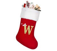 Lifemaison Monogram Christmas Stockings With Letters,Personalized Christmas Stockings 50cm,Red Velvet Xmas Stockings Christmas Stockings,Kids Christmas Stockings Sock Gift Bag For Xmas Tree Decor