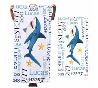 Lifemaison Personalised Beach Towel with Name for Adults Kids,Quick Dry,Sand-free,Custom Microfiber Pool Towel,Lightweight Customised Bath Towel 90x180cm for Seaside,Summer,Camping Travel,Shark