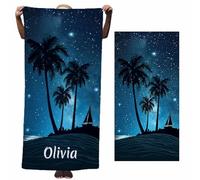 Lifemaison Personalised Beach Towel with Name for Adults Kids,Quick Dry,Sand-free,Custom Microfiber Pool Towel,Lightweight Customised Bath Towel 75x150cm for Seaside,Summer,Camping Travel,90*180cm,28
