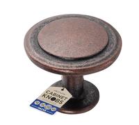 Lifemaster 30pcs Oil Rubbed Bronze Cabinet Knobs - Modern Design, Rust-Proof Finish, Strong Zinc Alloy Construction - Complete with 60 Screws for Kitchen, Dresser, Drawer Pulls