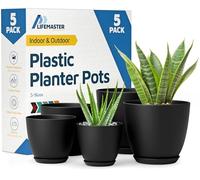 Lifemaster Hangers, Black, Pack of 5