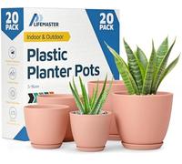 Lifemaster Plant Pot, Pink, Pack of 20