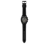 Lifemax Chronograph Style Atomic Talking Watch with Black Leather