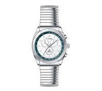 Lifemax Chronograph Style Atomic Talking Watch with Steel Bracelet