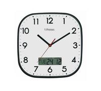 Lifemax Clear Time Day Date Wall Clock