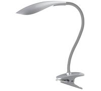 Lifemax High Vision LED Clip Light, Flicker Free, Reading, Hobby Lamp, Angle Adjust, Silver