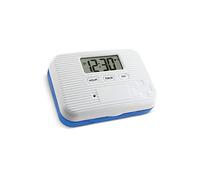 Lifemax Large Vibration Pill Box - Dementia Friendly Pill Organiser with 5 Daily Audible & Vibration Reminders, 6 Easy Open Compartments, LCD Time Display, Ideal for Seniors, Compact & Pocket Sized