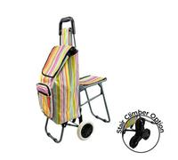 Lifemax Leisure Trolley With Seat (Triple Wheel Stair Climber)