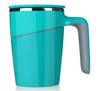 Lifemax Non-Tip Vacuum Cup with Suction Base, BPA-Free, 470ml, Spill-Resistant Mug with Lid - Ideal for Parkinson’s, Arthritis, Elderly & Active Lifestyles, Keeps Drinks Hot or Cold (Blue)