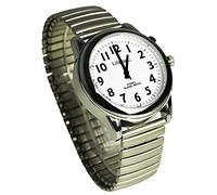 Talking Atomic Watch - Silver / Gents Expanding Bracelet