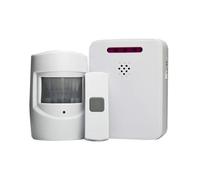 Lifemax Wireless Driveway Monitor with Doorbell, White