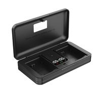 LIFEMOI Battery Charger, DMW-BLC12 Compatible, BATTERY_CHARGER for Panasonic Lumix DMC-FZH1/G85GK/GX8 ets, Dual Charging, SD Card Reader, LCD Display, USB Type-C, 8.4V/2A, 5000 Hours Standby