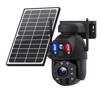 LIFEMOI Home Security Camera, 6MP 2K FHD, 20X Zoom, Dual Lens, Motion Detection, Night Vision, Two-Way Talking, SD Cloud Storage, Wireless, WiFi 2.4GHz 6WSolar Powered, IP66, Built in 12000mAh