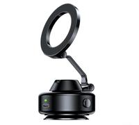 LifenaviStore 2026 Upgraded 360° Adjustable Magnetic Car Mount, Electric Vacuum Suction Phone Holder, Foldable Aluminium Alloy Stand For Smartphone(Black)