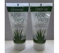 Lifeplan Organic Aloe Vera Gel 2 x 200ml - Dry Skin, Sunburn, Stretch Marks