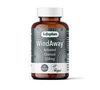 Lifeplan WindAway Rapid Release Activated Charcoal 334mg Supplement - (90 Capsules) - to Help Reduce Excess Flatulence