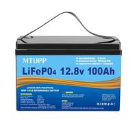 LiFePO4 Battery 12V 100Ah Lithium leisure battery, Lithium Iron Phosphate Battery 5000 deep cycle, for RV, Marine, Boat, Solar System,mobility scooter