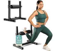 Lifepro Bulgarian Split Squat Stand Max - Adjustable Single Leg Squat Roller Stand for Split Squats & Lunges - 330lb Capacity and 7 Height Levels Padded Foam Roller for Home Gym & Leg Training