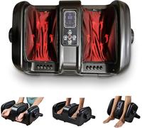 LifePro Calf and Foot Massager - Electric Foot Massager, Heat Shiatsu Foot Massager for Circulation, Foot Massager for Plantar Fasciitis and Neuropathy, & Leg Compression Massager for Pain Relief