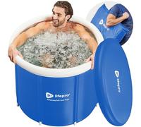 Lifepro Cold Plunge Tub - Portable Ice Bath Tub for Athletes and Adults, Large 92 Gallon Cold Plunge Pool for Cold Water Therapy Recovery with Cover and Bag - Ice Baths at Home, Outdoor