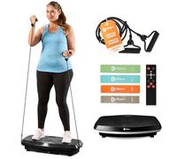 LifePro Hovert 3D Vibration Plate, Full Body Exercise Machine with Dual Motors, Lymphatic Drainage & Fitness Workout Platform with Remote, Bands & 99 Speed Levels